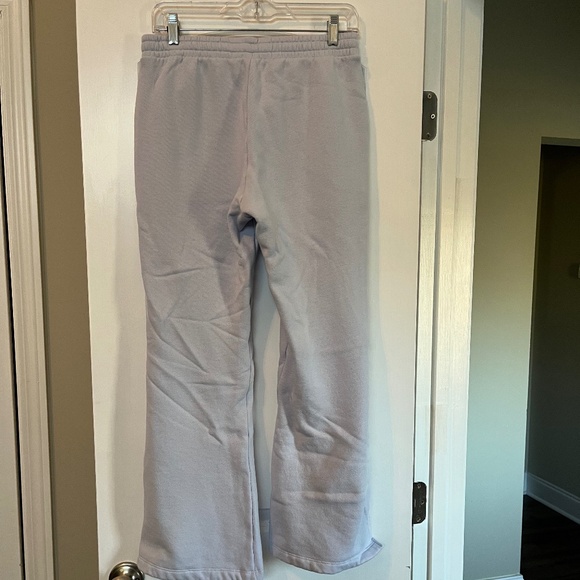 Victoria’s Secret Pink IVY Fleece Split-Hem Flare Sweatpants- Hydrangea Blue - S - Picture 9 of 11